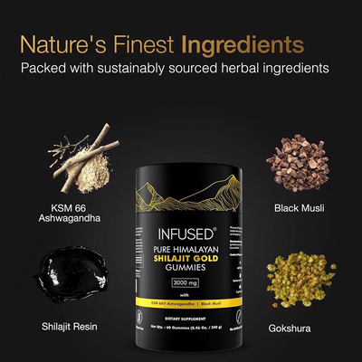 3-Month Supply | Infused® Pure Shilajit Gummies