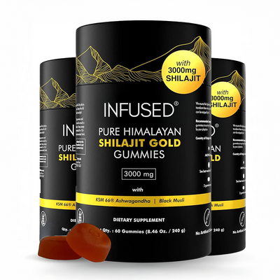 3-Month Supply | Infused® Pure Shilajit Gummies